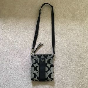 🚫Sold on eBay🚫Coach Crossbody Bag Black/Gray